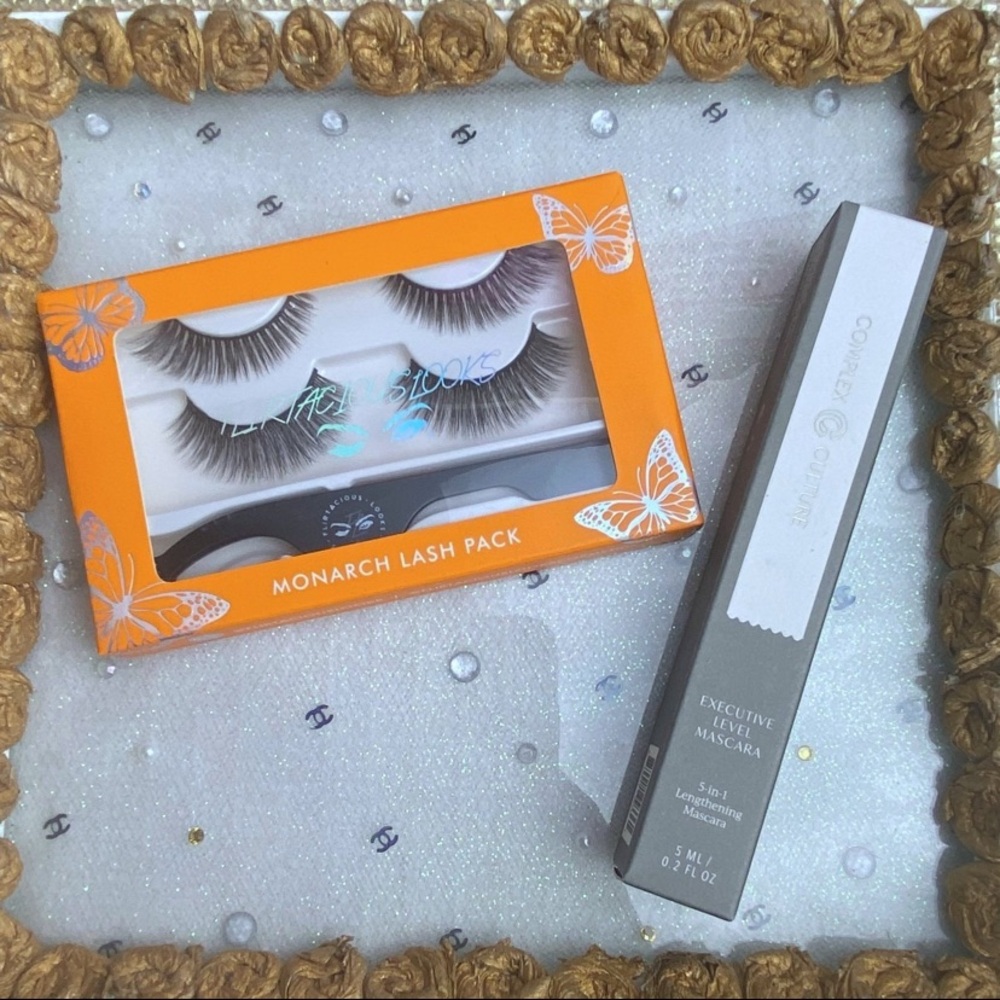 Complex culture mascara and Flirtatious looks Cosmetics Monarch lash pack set